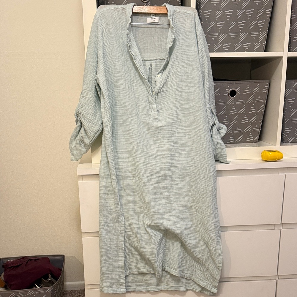 Mikoh Cotton Mint Tunic Dress